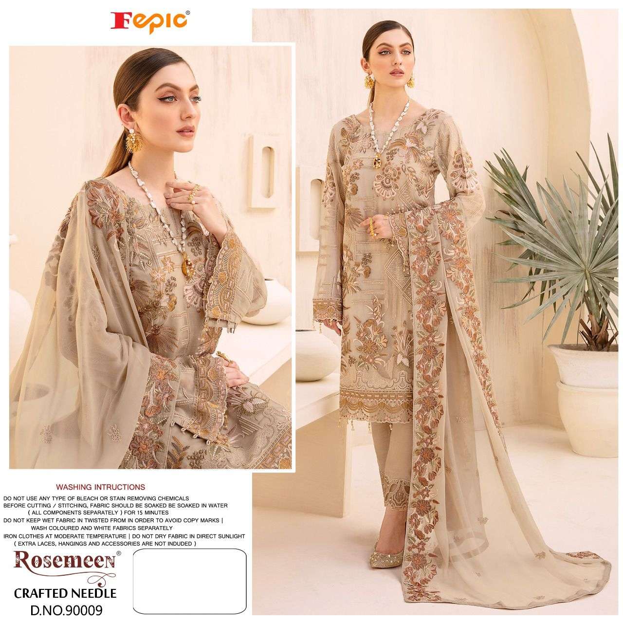 FEPIC ROSEMEEN PRESENTS CRAFTED NEEDLE GEORGETTE WHOLESALE PAKISATANI SUITS